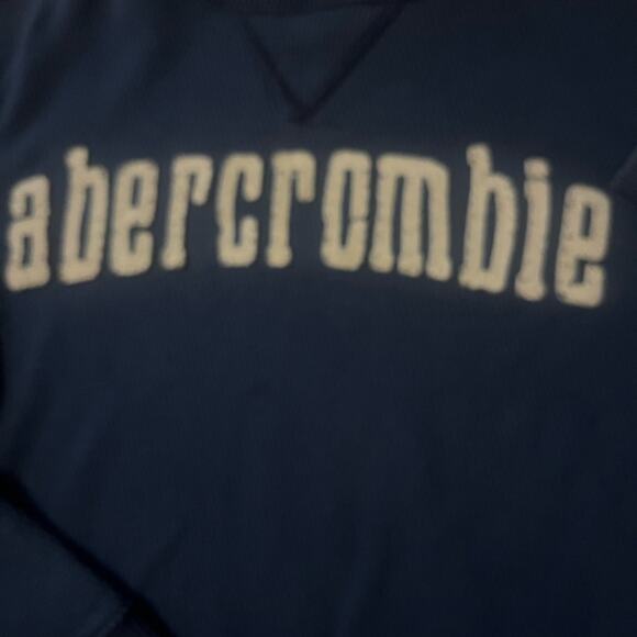 Y2K Abercrombie Spellout Waffle Knit Thermal Basic Long Sleeved Shirt M - Picture 3 of 4